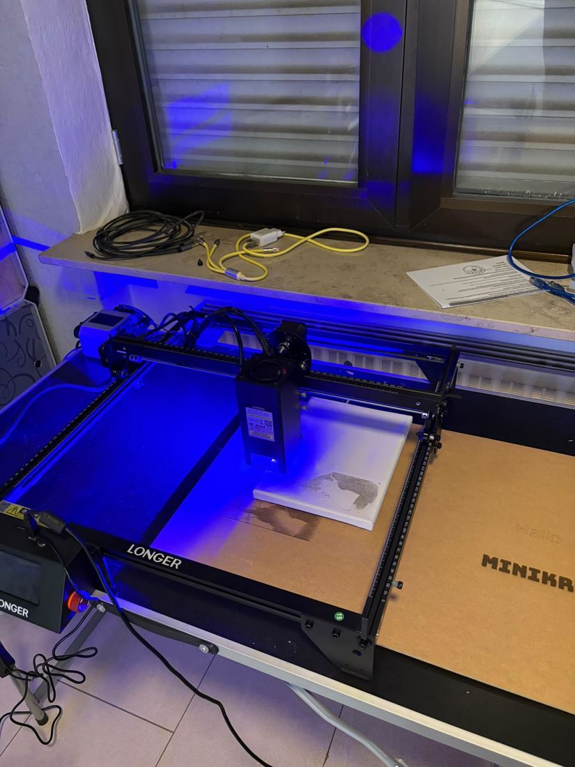 Die Werkstatt mit dem Lasergravierer